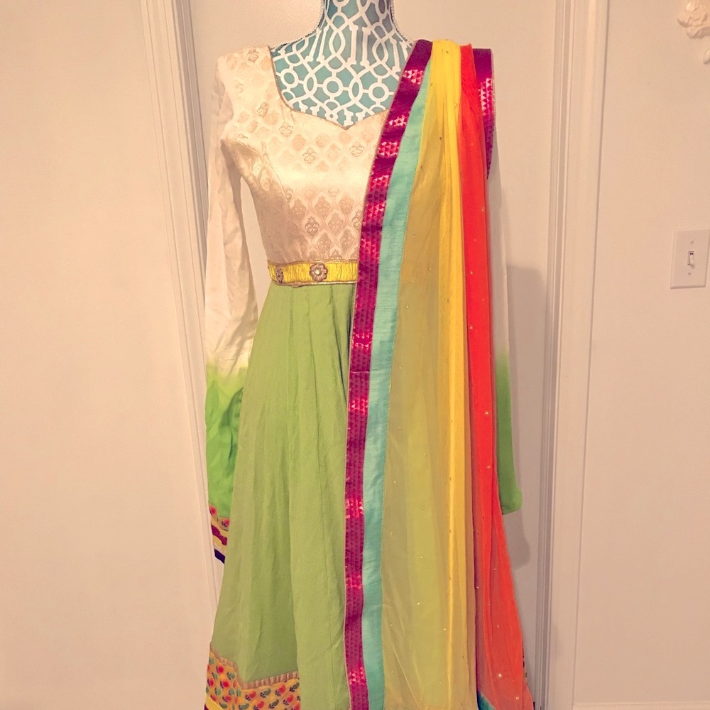 Beautiful, colorful and vibrant Anarkali suit!